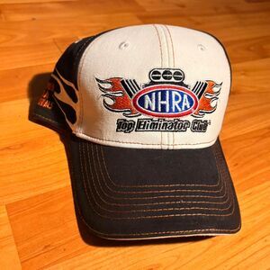 NHRA Top Eliminator Club Black White Baseball Cap Racing Motorsport Snapback Hat